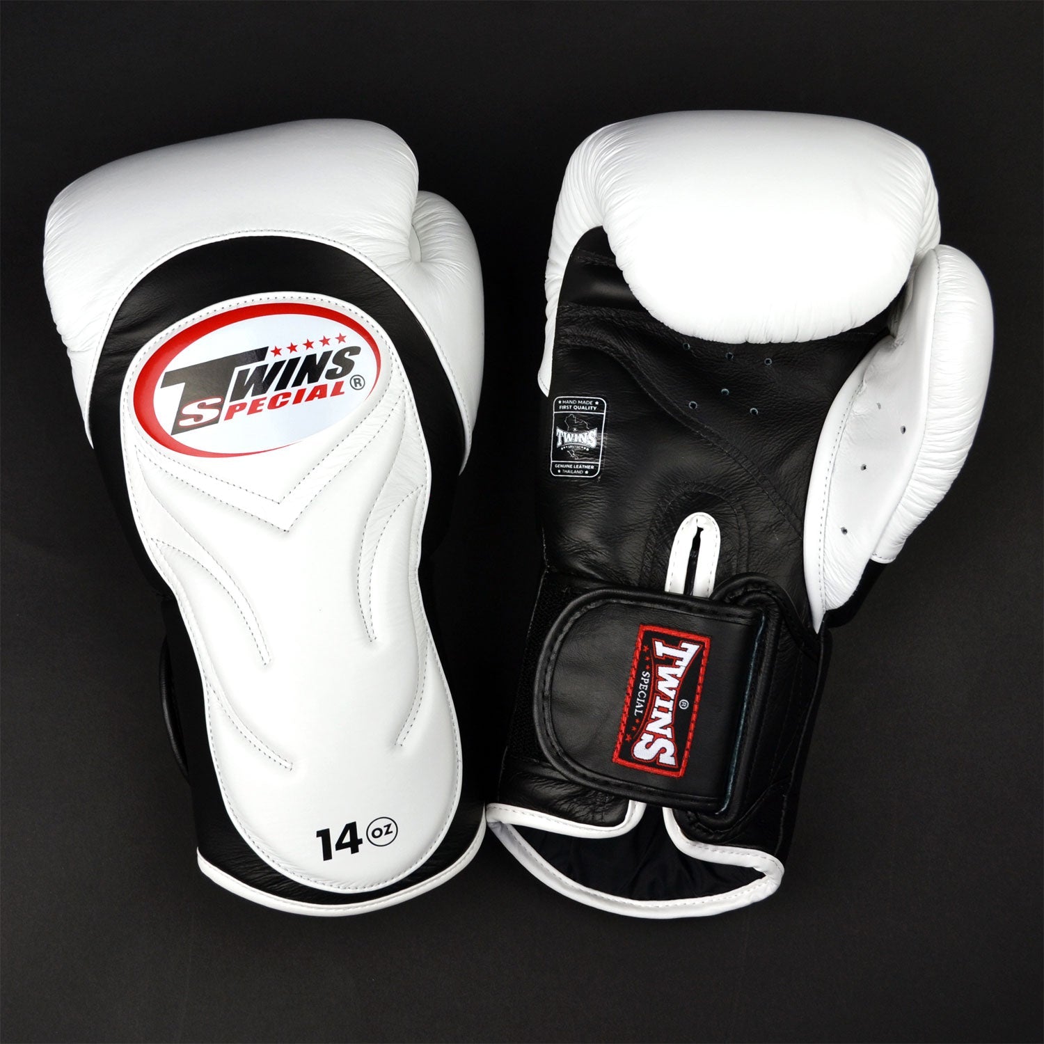 Twins Deluxe Boxing Gloves White/Black