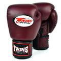 Twins Velcro Boxing Gloves Maroon