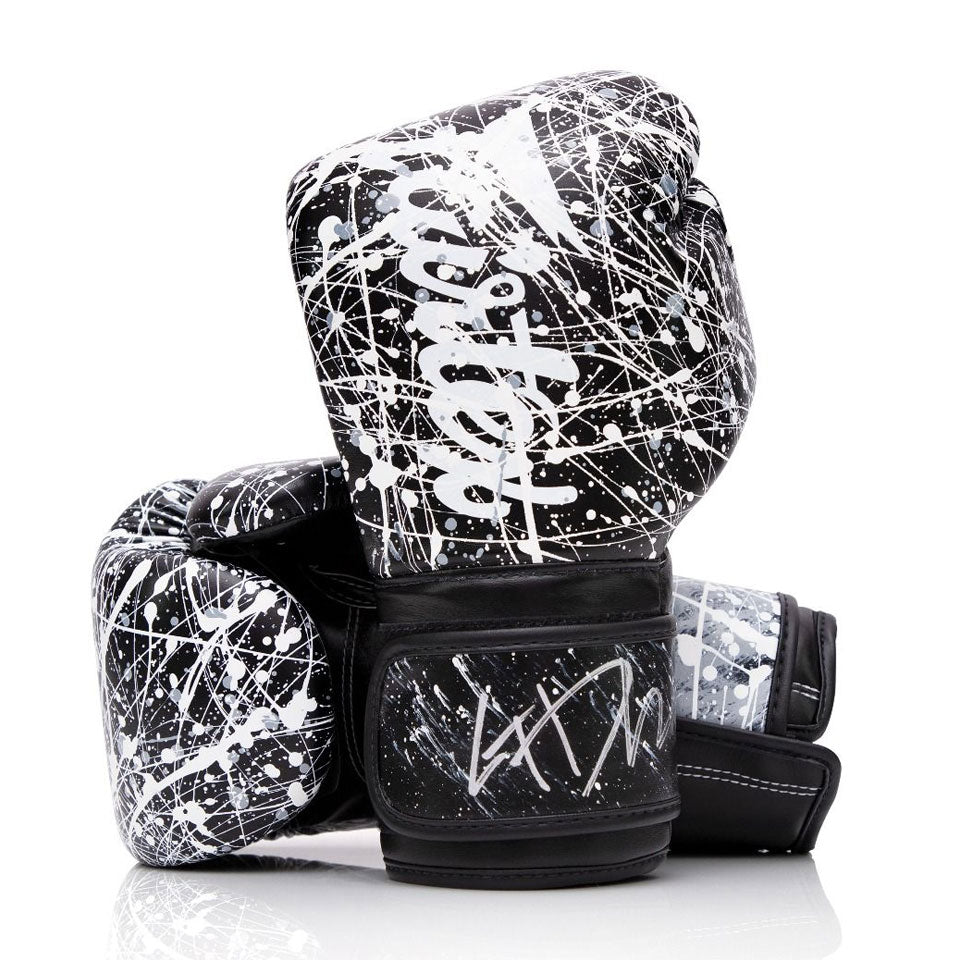 Fairtex The Painter Boxing Gloves Black/White