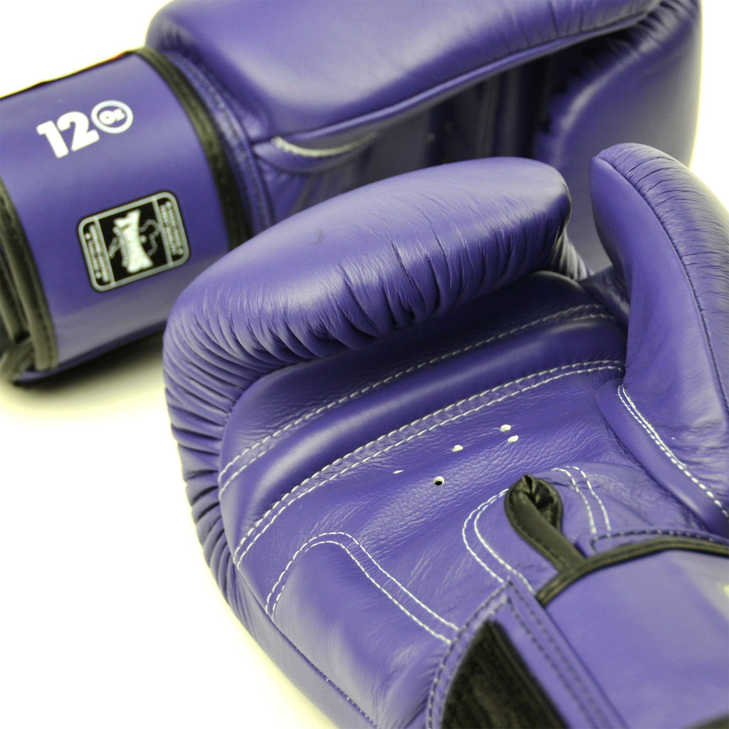 Twins Velcro Boxing Gloves Purple