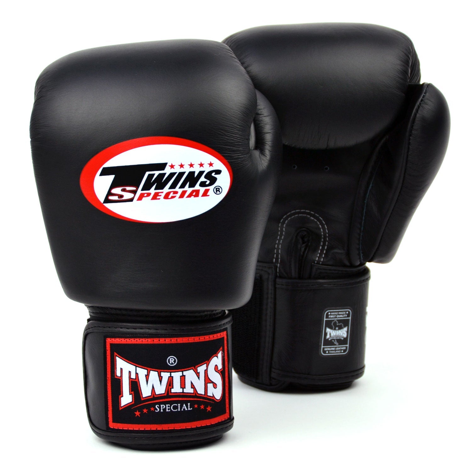 Twins Velcro Boxing Gloves Black