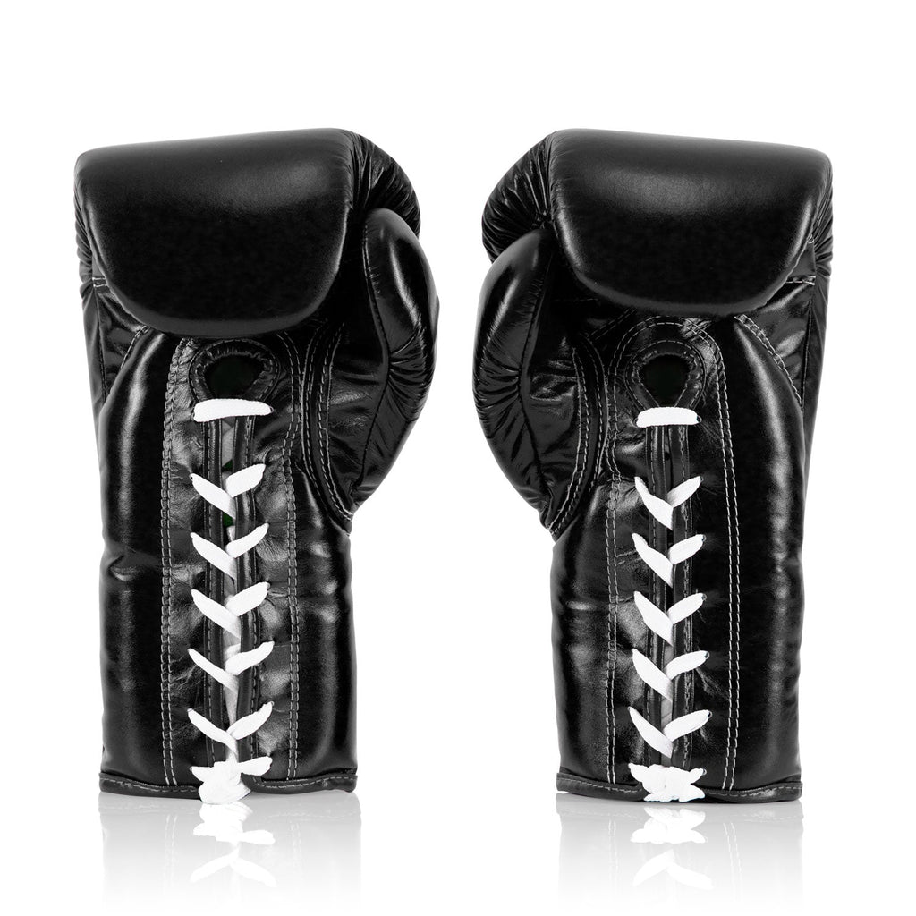 Fairtex Lace-up Boxing Gloves Black