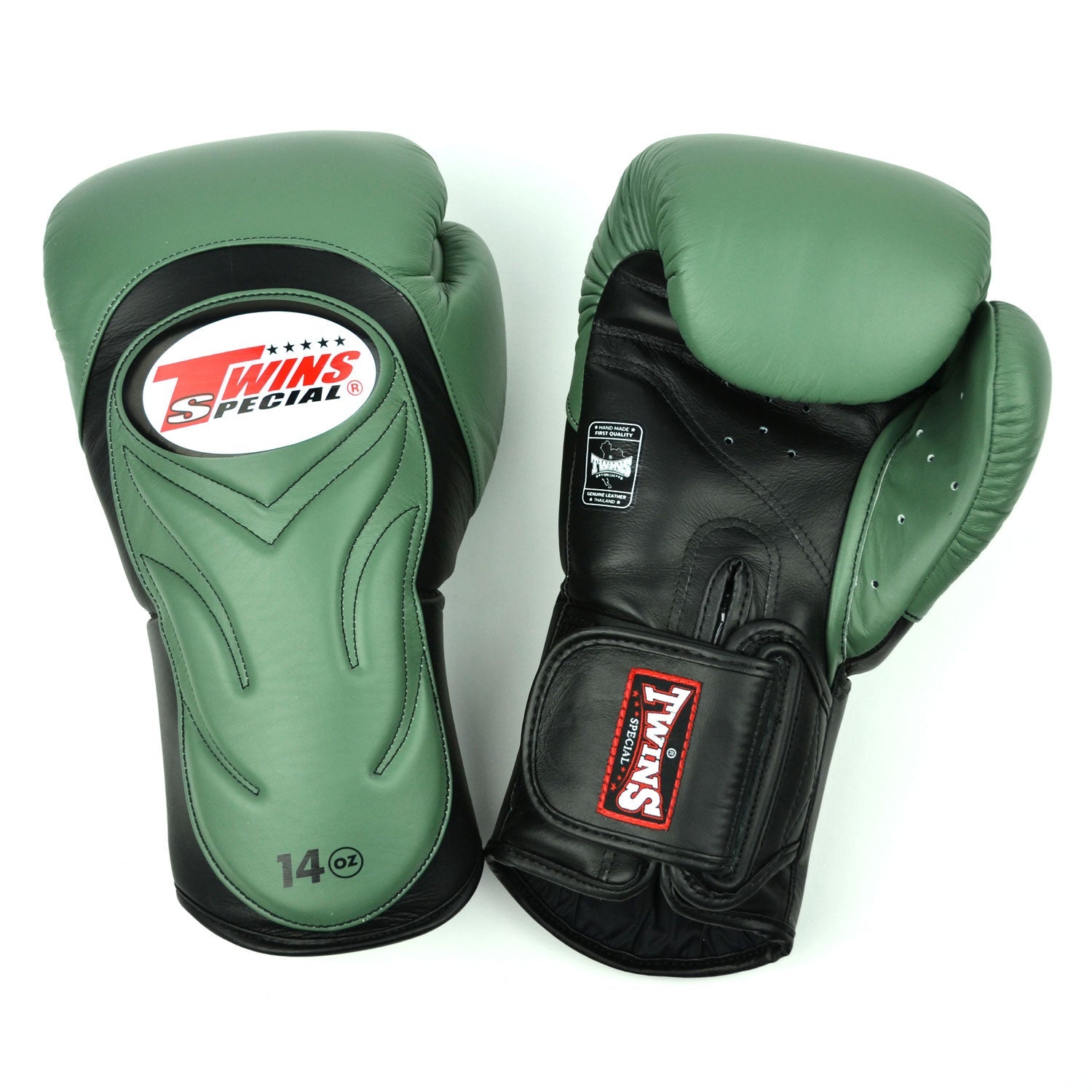Twins Deluxe Boxing Gloves Olive Green/Black