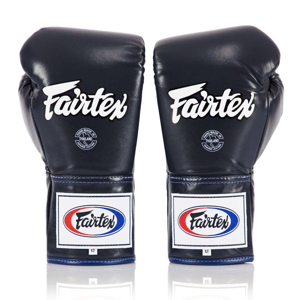 Fairtex Lace-up Boxing Gloves Blue