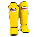 Twins Double Padded Shin Pads Yellow