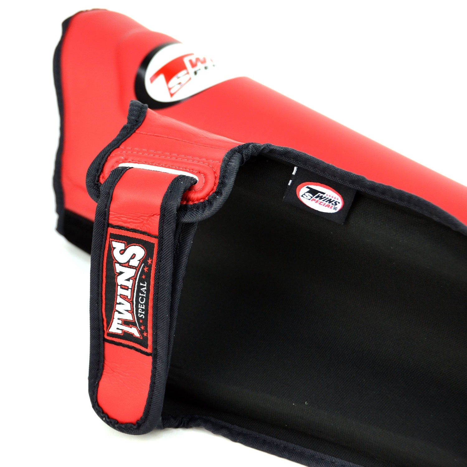Twins Double Padded Shin Pads Red