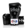 Fairtex Lace-up Boxing Gloves Black