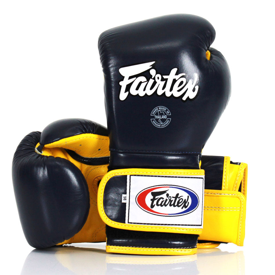 Fairtex Mexican Style Boxing Gloves Blue/Yellow