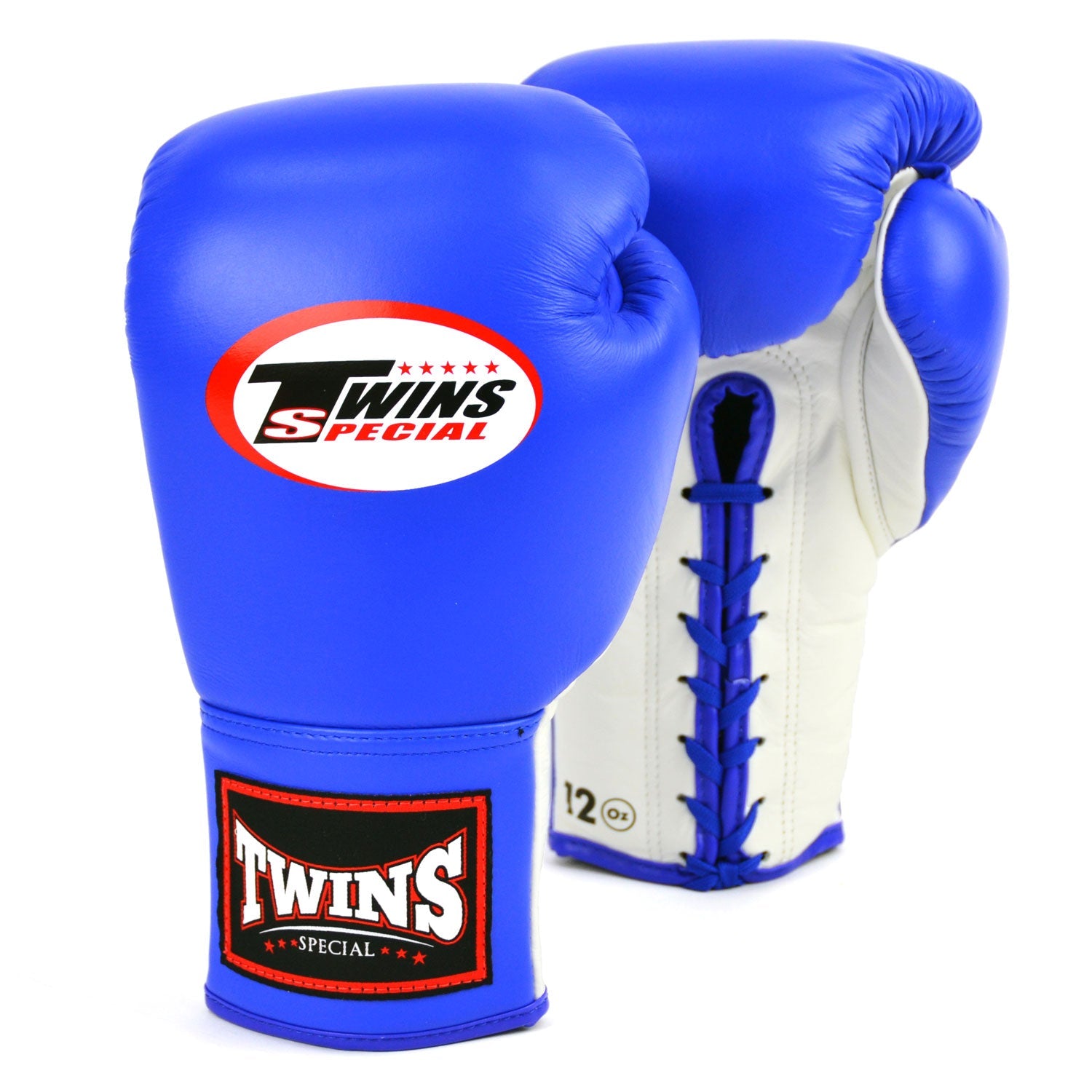 Twins Lace-up Boxing Gloves Blue/White