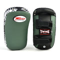Twins Light Weight Thai Kick Pads Olive/Green