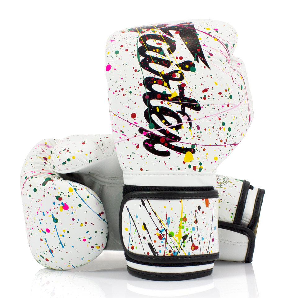 Fairtex The Painter Boxing Gloves White/Black