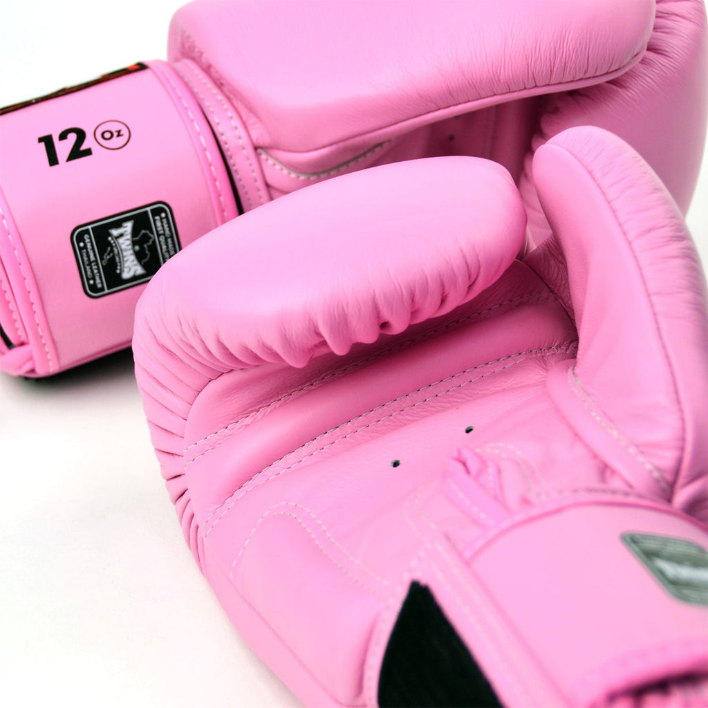 Twins Velcro Boxing Gloves Pink