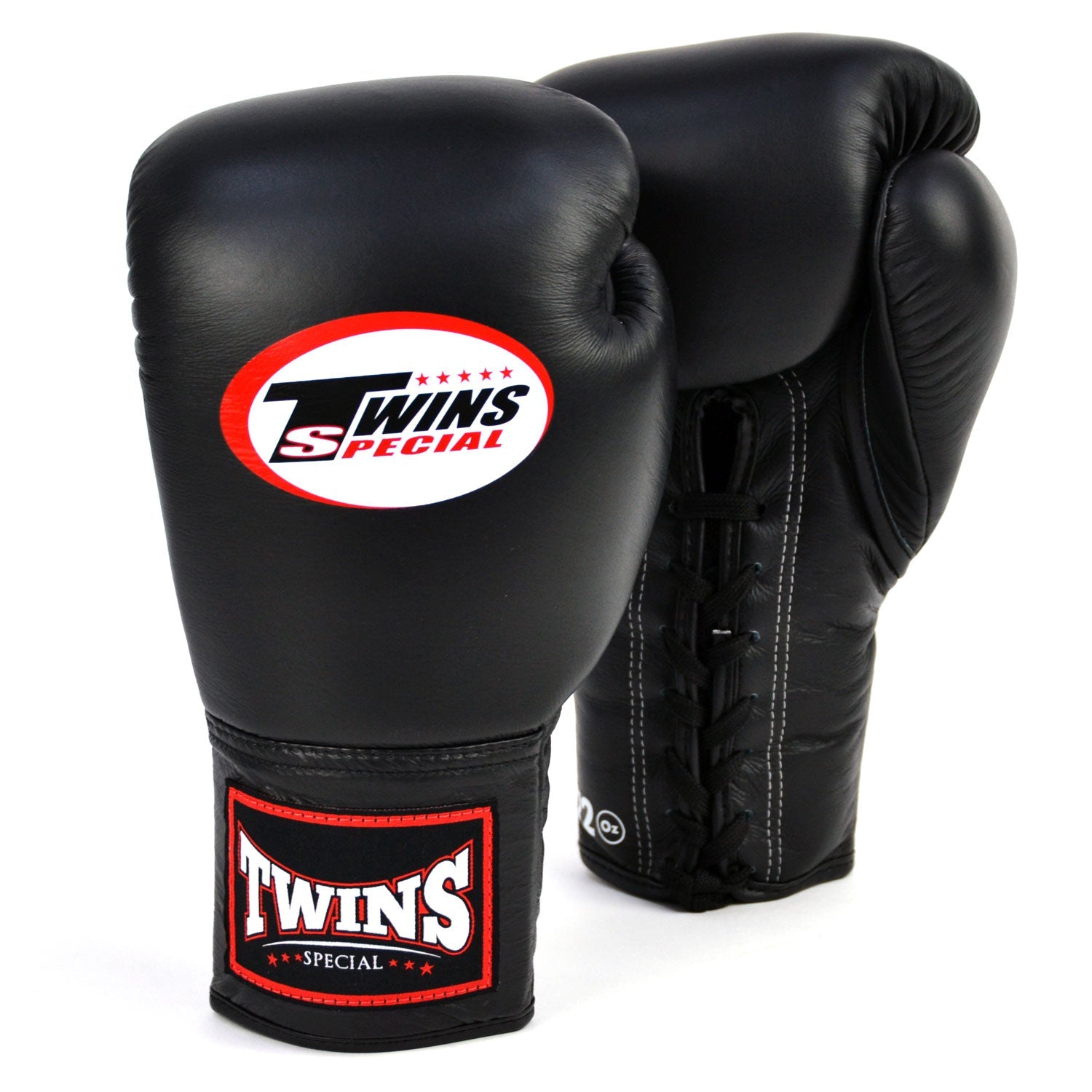 Twins Lace-up Boxing Gloves Black