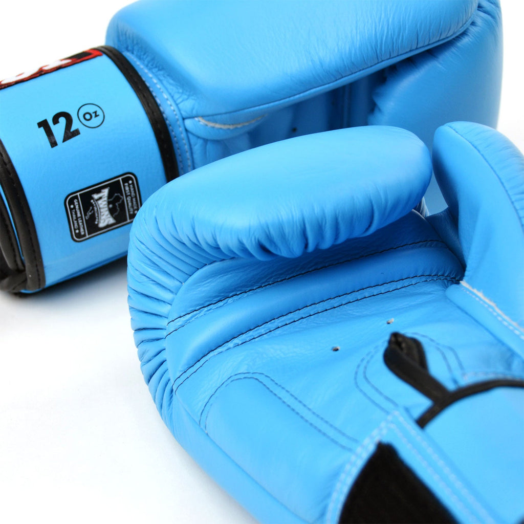 Twins Velcro Boxing Gloves Light Blue