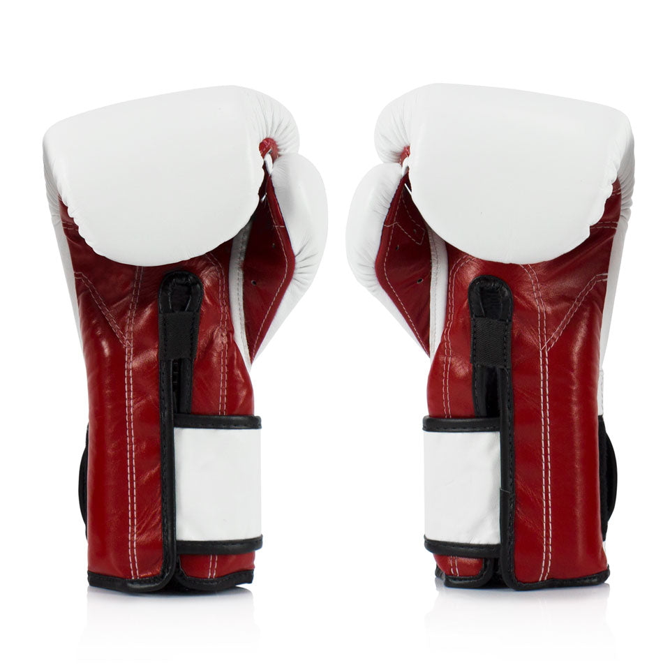 Fairtex Mexican Style Boxing Gloves White/Red