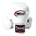 Twins Velcro Boxing Gloves White
