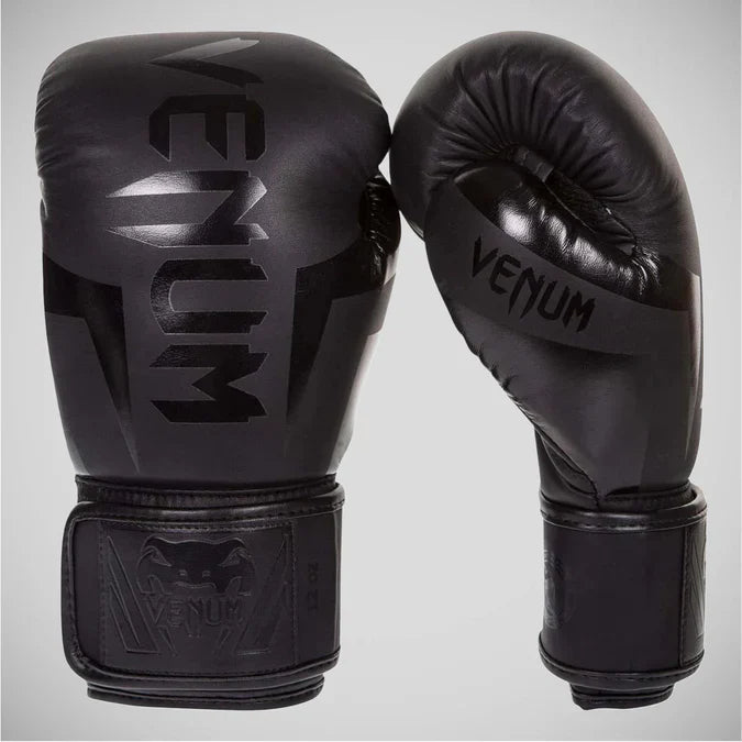 Venum Elite Boxing Gloves Black/Black