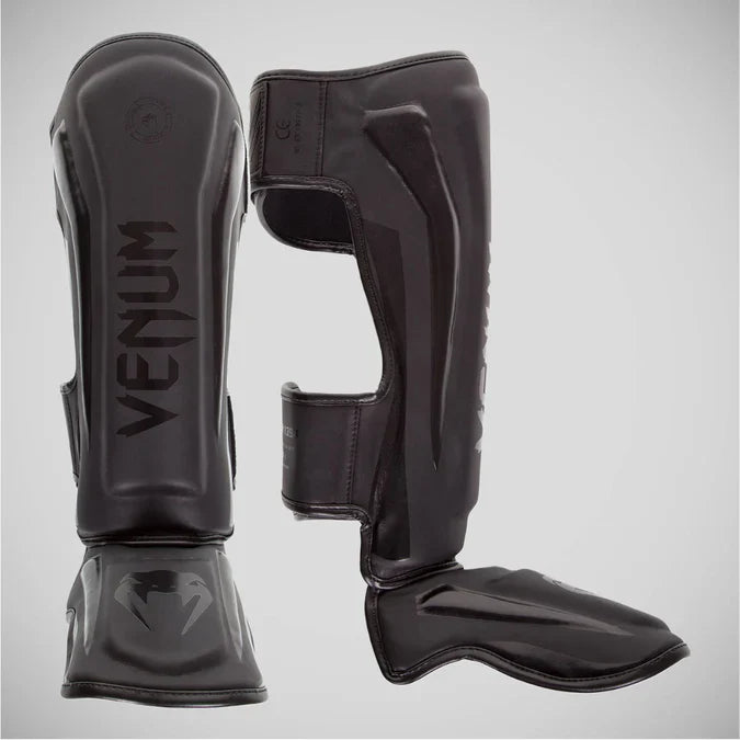 Venum Elite Shin Guards Black/Black