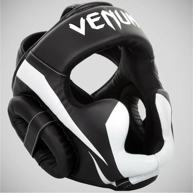 Venum Elite Head Guard Black/White