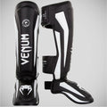 Venum Elite Shin Guards Black/White
