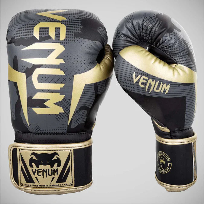 Venum Elite Boxing Gloves Dark/Camo