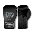 Top King Pro Lace Up Boxing Gloves TKBGPL Black