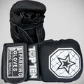 Top Ten Contender MMA Sparring Gloves Black/Silver