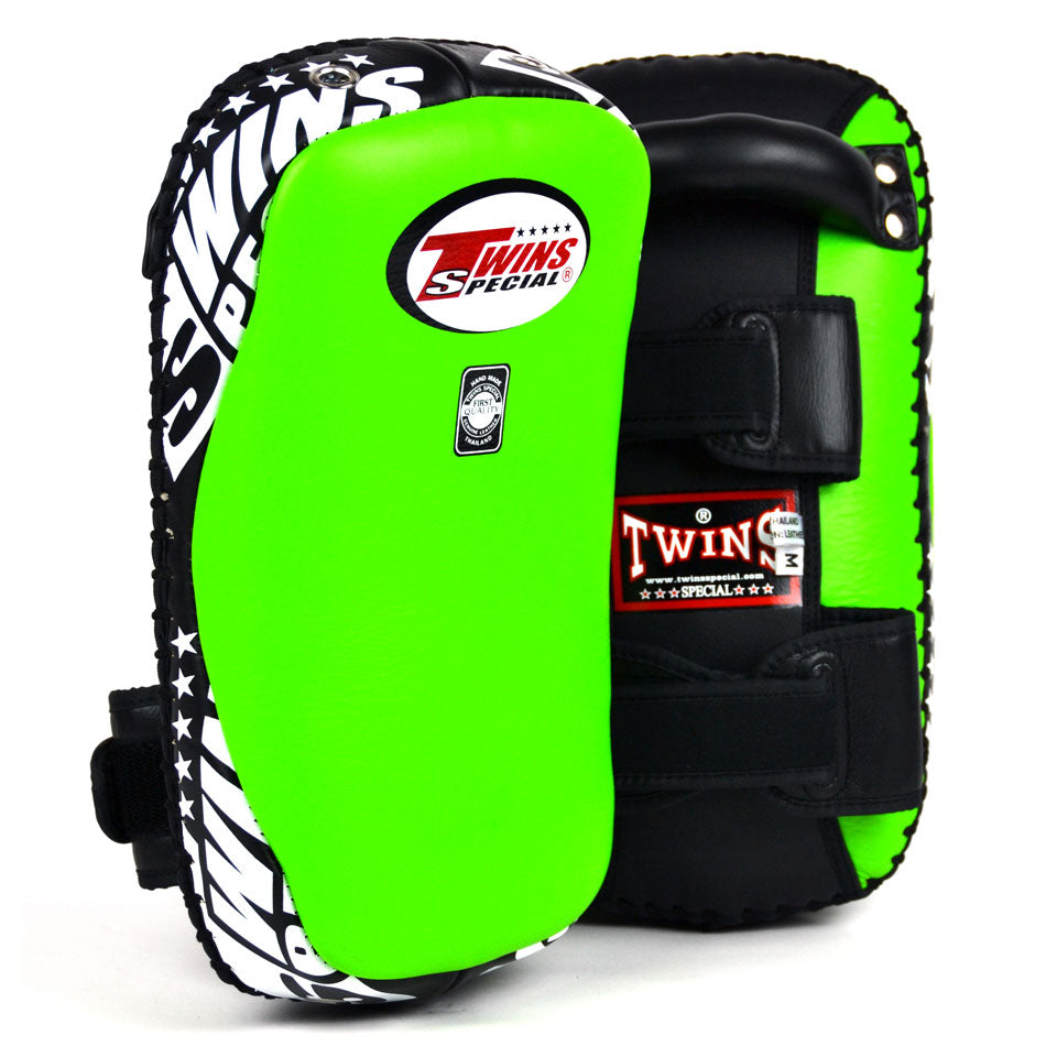 Twins Leather Thai Kick Pads Green