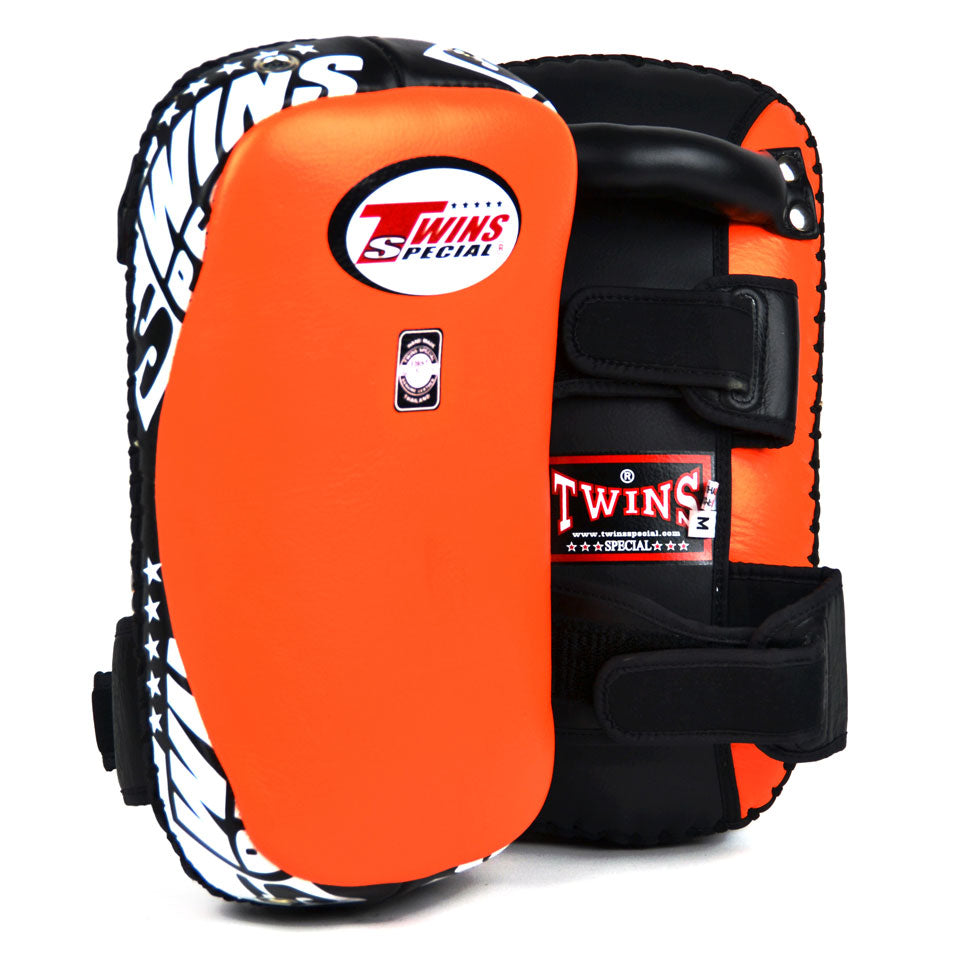 Twins Leather Thai Kick Pads Orange