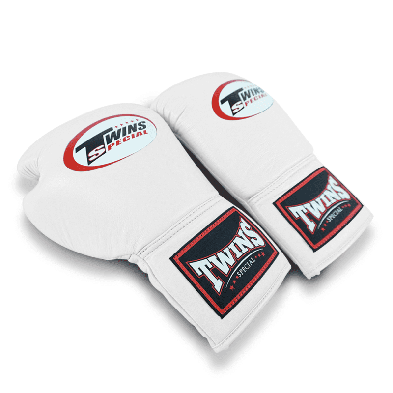 Twins Lace-up Boxing Gloves White