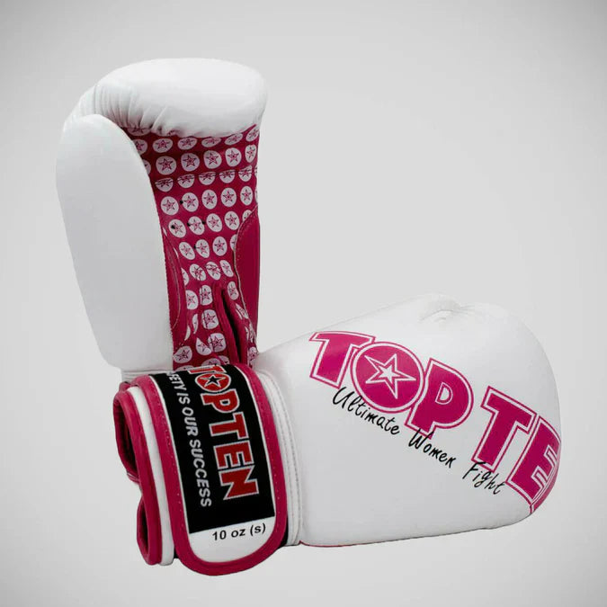 Top Ten Womens Boxing Gloves White/Pink