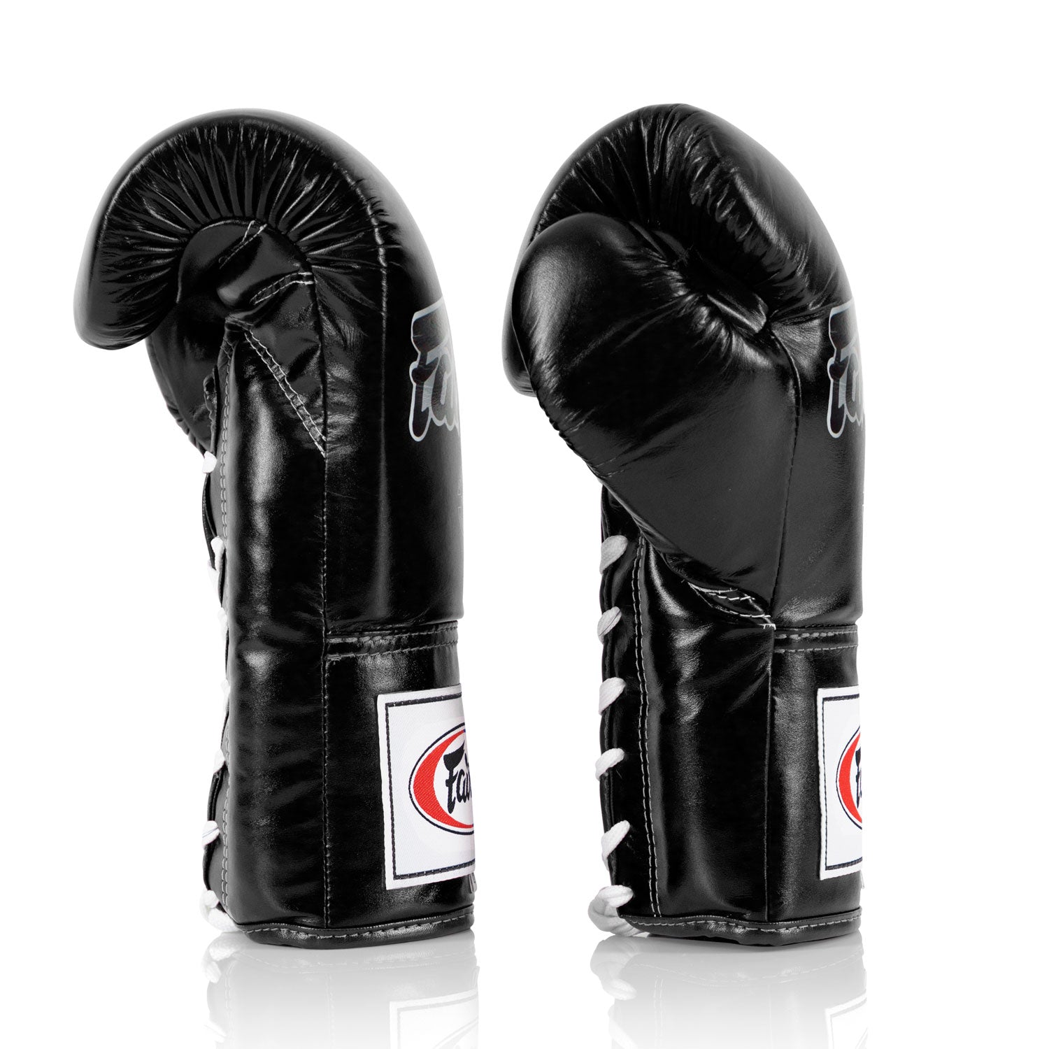 Fairtex Lace-up Boxing Gloves Black