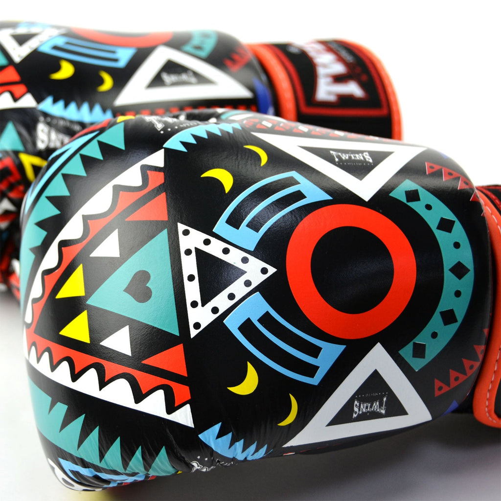 Twins Aztec Boxing Gloves Orange