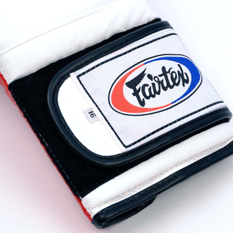 Fairtex Mexican Style Boxing Gloves White/Red