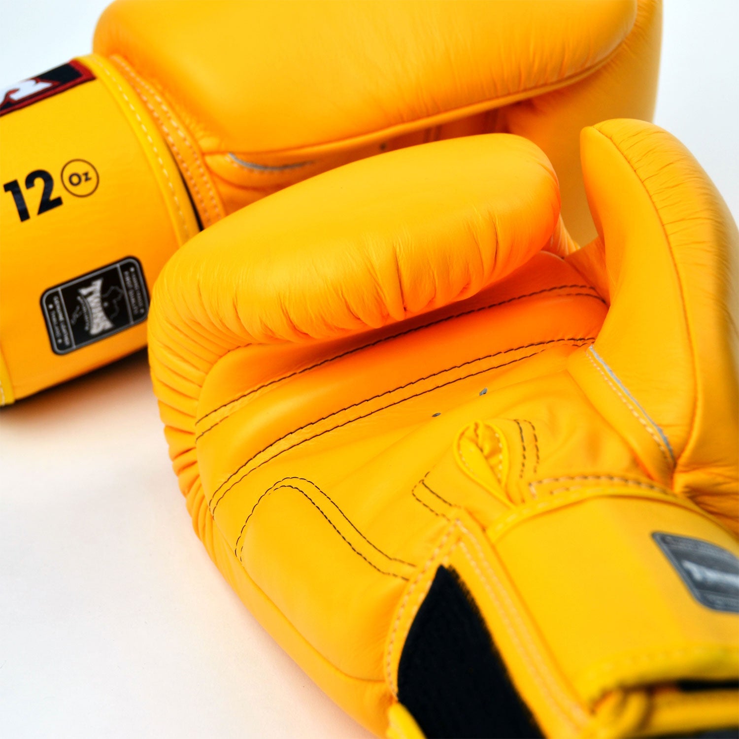 Twins Velcro Boxing Gloves Yellow