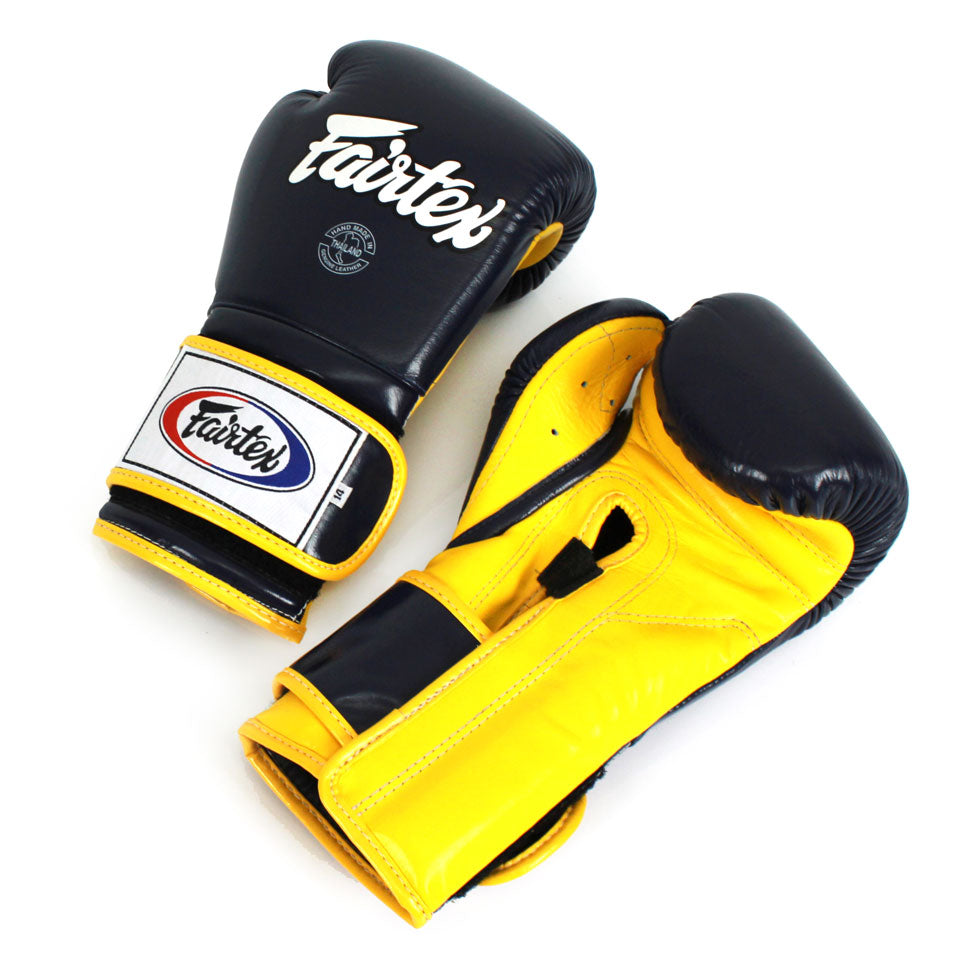 Fairtex Mexican Style Boxing Gloves Blue/Yellow