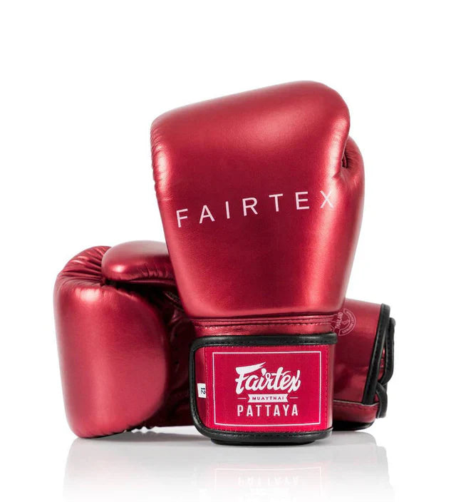 Fairtex Metallic Boxing Gloves Red