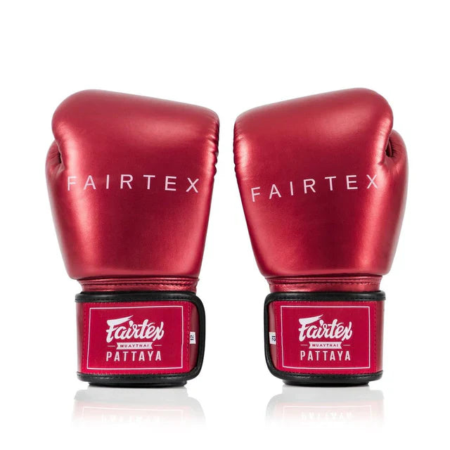 Fairtex Metallic Boxing Gloves Red