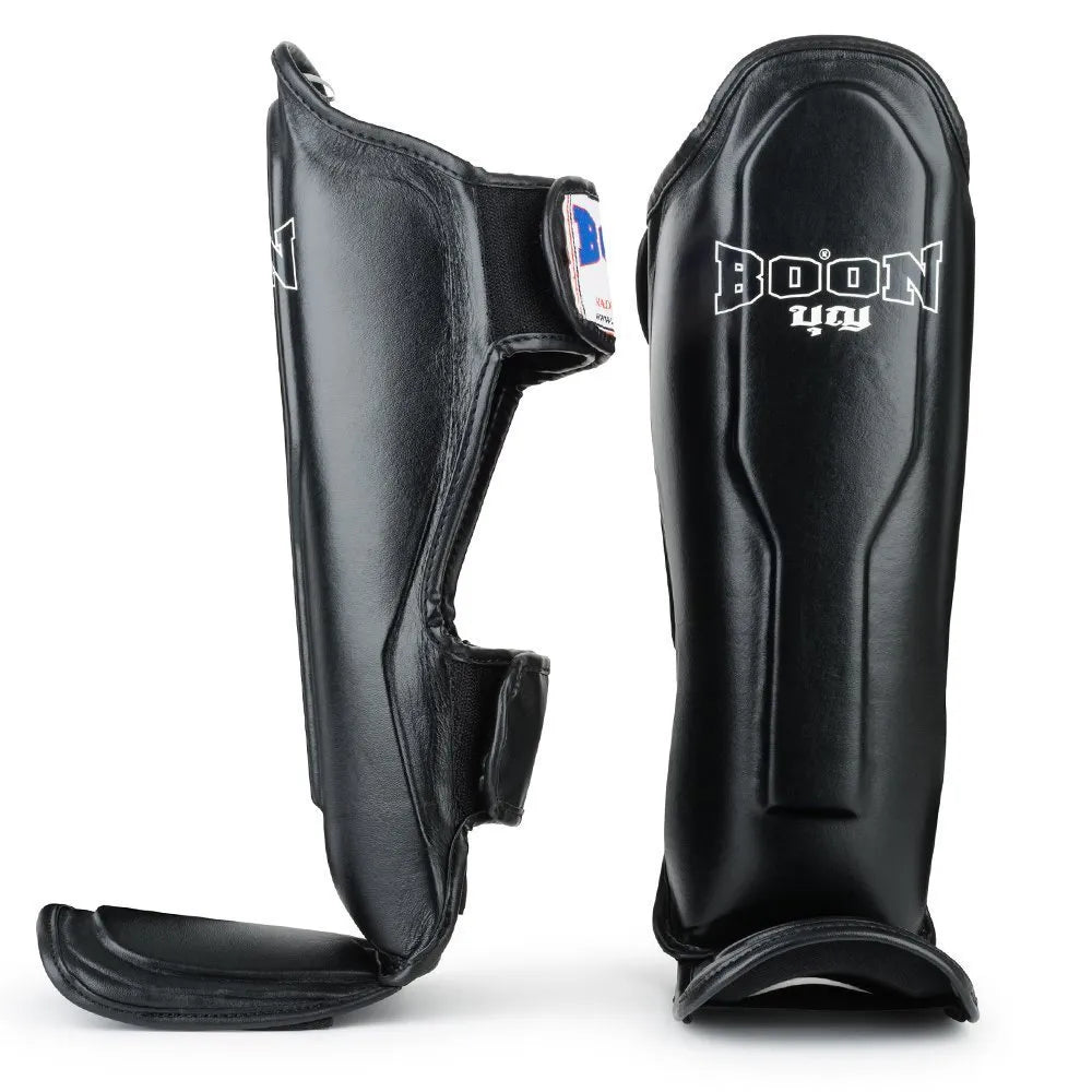 Boon Sport Muay Thai Shin Guards Black