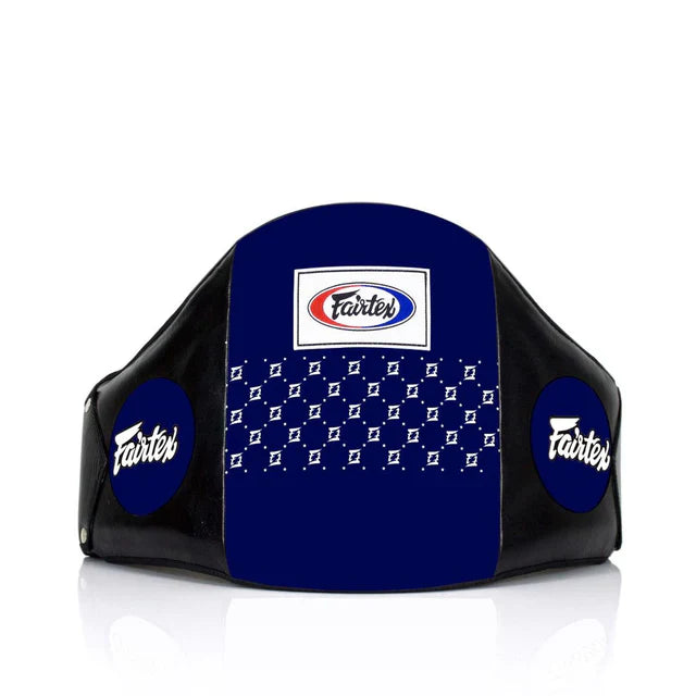 Fairtex Standard Leather Belly Pad BPV1  Blue/Black