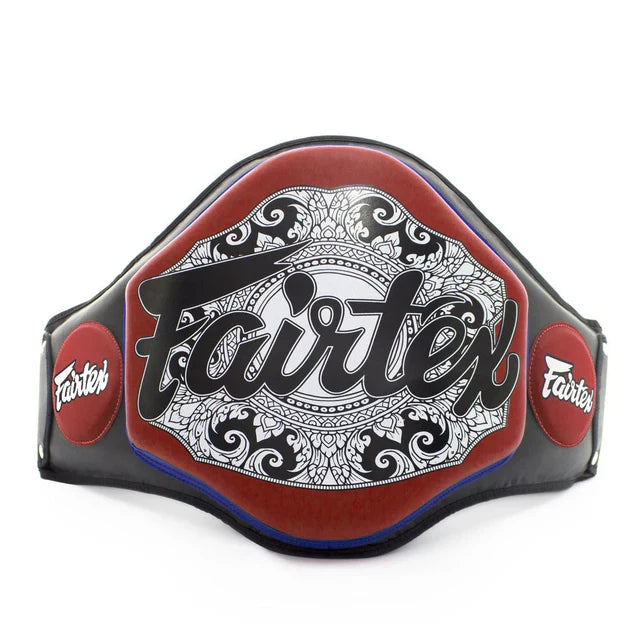 Fairtex Microfibre Belly Pad Black/Red