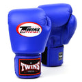 Twins Velcro Boxing Gloves Blue