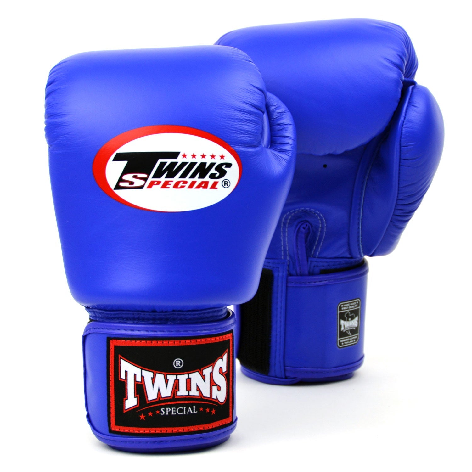 Twins Velcro Boxing Gloves Blue