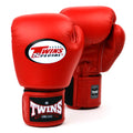 Twins Velcro Boxing Gloves Red
