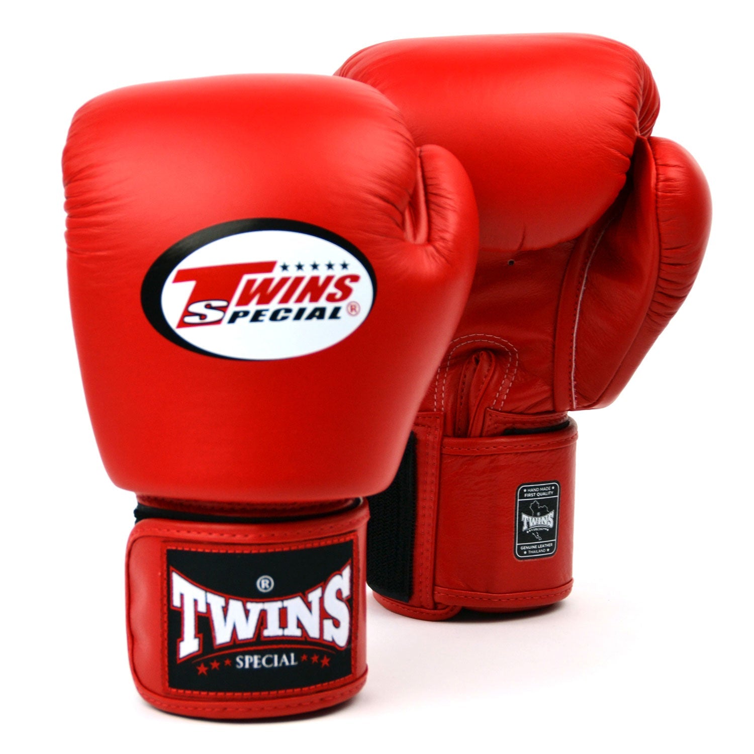 Twins Velcro Boxing Gloves Red