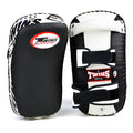 Twins Light Weight Thai Kick Pads Black/White