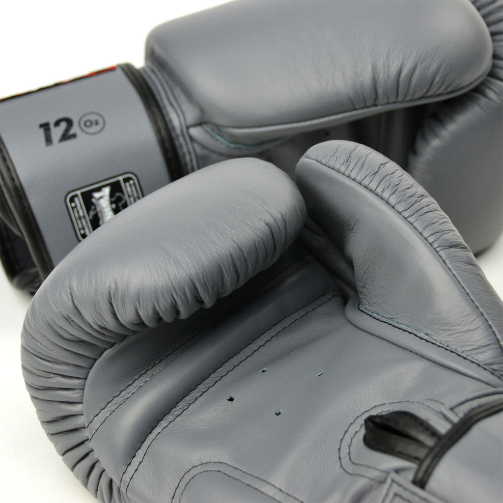 Twins Velcro Boxing Gloves Grey