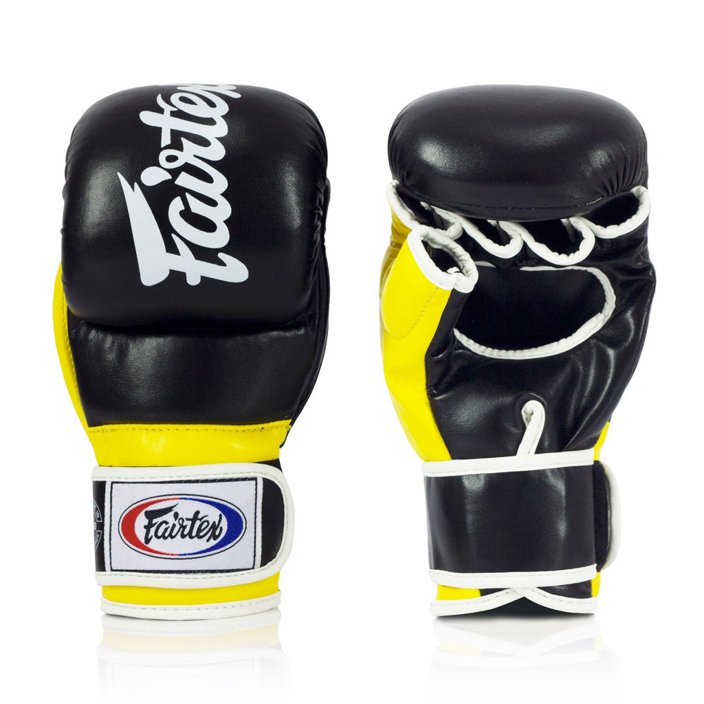 Fairtex Super Sparring MMA Gloves Black/Yellow