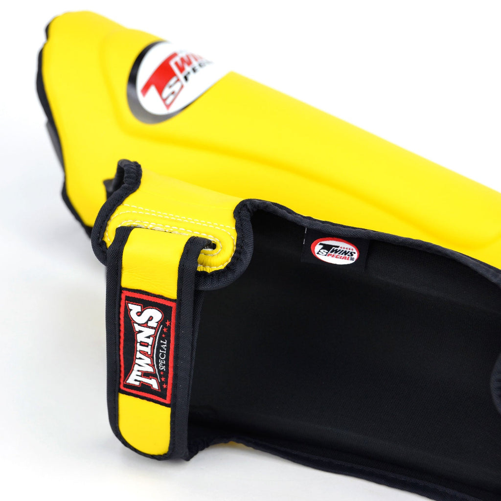 Twins Double Padded Shin Pads Yellow