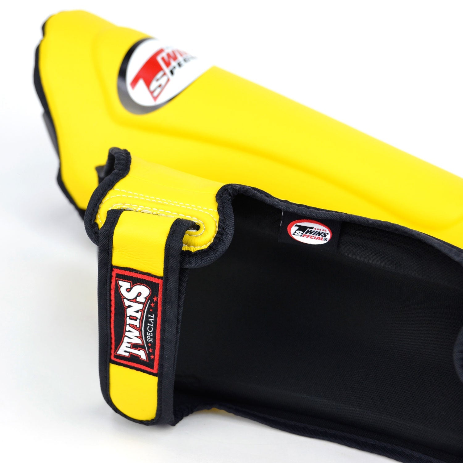 Twins Double Padded Shin Pads Yellow